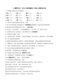 人教部编版（2024）八年级上册藤野先生当堂达标检测题