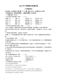 湖南省衡阳市常宁市2022-2023学年八年级上学期期末语文试题