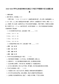 2022-2023学年山东省济南市长清区八年级下学期期中语文试题及答案