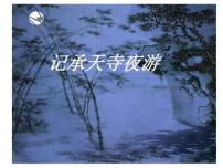 语文八年级上册记承天寺夜游教案配套ppt课件