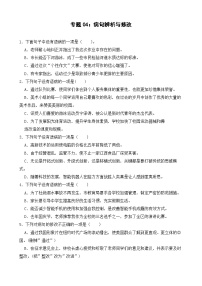 专题04：病句辨析与修改  2024-2025学年上学期七年级语文-期中复习专项训练题型( 统编版）