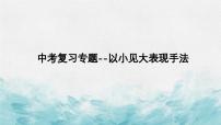 中考语文二轮专题  中考以小见大表现手法专题复习（课件+导学案+教案）