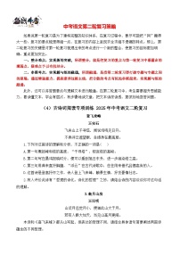 古诗词阅读专项训练04- 2025年中考语文二轮复习之古诗词阅读专项训练（含解析）