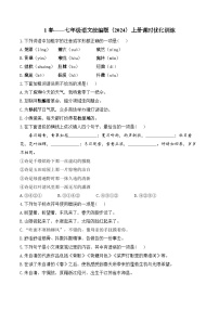 人教部编版（2024）七年级上册（2024）1 春/朱自清课时练习