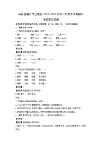 山东省临沂市兰陵县2022-2023学年八年级下学期期中考试语文试卷(解析版)