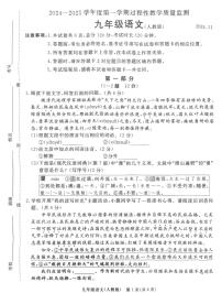 河北省廊坊市霸州市2024-2025学年九年级上学期11月期中语文试题