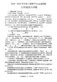 河南省信阳市息县2024-2025学年九年级上学期11月期中语文试题