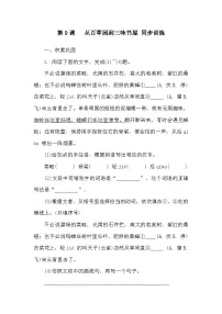 初中语文人教部编版（2024）七年级上册（2024）9 从百草园到三味书屋/鲁迅练习题