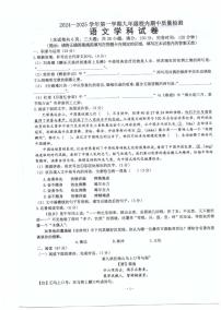 福建省福清市2024-2025学年九年级上学期期中考试语文试卷