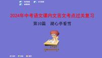 中考语文一轮复习课内文言文考点过关复习课件10：湖心亭看雪（含答案）