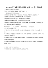 2024-2025学年山东省潍坊市潍城区七年级（上）期中语文试卷（含详细答案解析）
