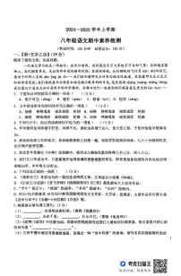 山东省德州市平原县三校联考2024-2025学年八年级上学期11月期中语文试题