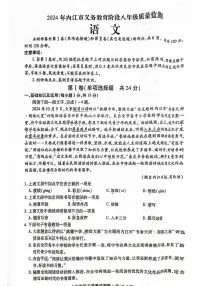 四川省内江市2024-2025学年八年级上学期11月期中语文试题