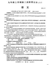 河南省安阳市林州市2024-2025学年九年级上学期12月月考语文试题