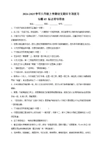 专题05 标点符号用法-2024-2025学年八年级上学期语文期末复习练习（统编版）
