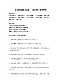 中考语文病句修改题强化训练——成分赘余（重复啰嗦）