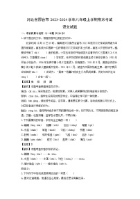 河北省邢台市2023-2024学年八年级（上）期末语文试卷（解析版）