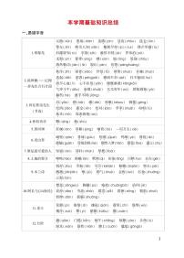 初中语文《基础知识总结》七下