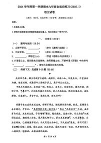 2025年上海市普陀中考语文一模试卷（含答案）