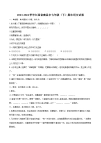 2023-2024学年江西省南昌市七年级（下）期末语文试卷（含详细答案解析）