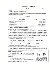 江苏省南京市鼓楼区2024-2025学年七年级上学期期末考试语文试题
