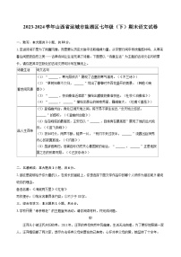 2023-2024学年山西省运城市盐湖区七年级（下）期末语文试卷（含详细答案解析）