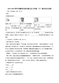 2023-2024学年安徽省合肥市蜀山区七年级（下）期末语文试卷（含详细答案解析）