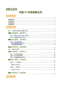 中考语文二轮复习专题02 词语理解运用（讲练）（全国通用）（解析版）