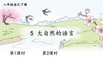 初中语文人教部编版（2024）八年级下册大自然的语言课堂教学ppt课件