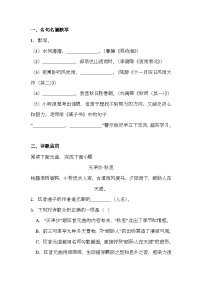 上海市普陀区2024-2025学年（五四学制）七年级上学期期末 语文试题（含解析）
