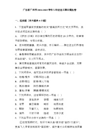 广东省广州市2024-2025学年八年级上学期 语文期末模拟卷（含解析）