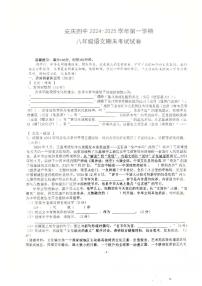 安徽省安庆市第四中学2024-2025学年八年级上学期期末考试语文试题（含答案）