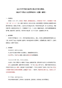 2025年中考语文备考之重点古诗文梳理：《南乡子•登京口北固亭有怀》（试题＋解析）
