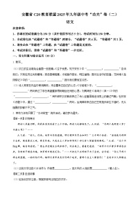 2025年安徽省C20教育联盟中考二模语文试题（原卷版+解析版）