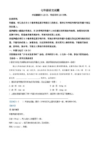 山东省菏泽市牡丹区2024-2025学年七年级上学期期末语文试题（解析版）
