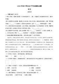 2025年山东省枣庄市滕州市中考一模语文试题（原卷版+解析版）