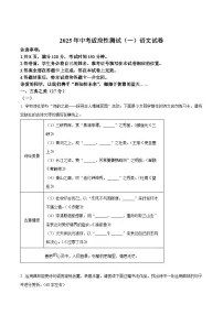 2025年山西省运城市夏县校联考中考一模语文试题（原卷版+解析版）