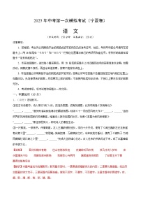 2025年中考第一次模拟考试卷：语文（宁夏卷）（解析版）