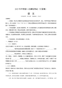 2025年中考第一次模拟考试卷：语文（宁夏卷）（原卷版）