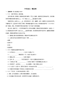 2025年贵州省铜仁市碧江区中考语文一模试卷含答案