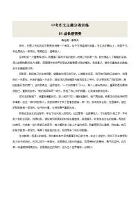 01 成长感悟类·作文主题精训-备战2025年中考语文作文五大主题解读与优秀例文讲练（全国通用）例文版
