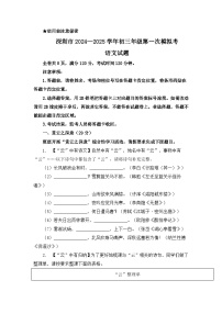 2025年广东省深圳市中考一模考试语文试题（含答案）
