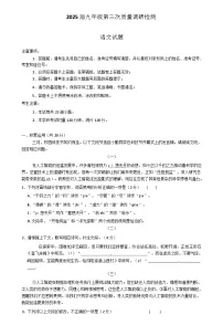 2025年湖南省长沙市湖南师大附中教育集团第三次质检（中考一模）语文试题
