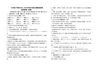 九年级下学期2024--2025学年中考语文模拟检测卷及答案