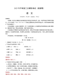 2025年中考第二次模拟考试卷：语文（成都卷）（解析版）