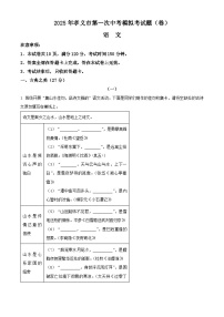 2025年山西省吕梁市孝义市九年级中考一模语文试题（含答案）