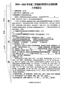 河南省周口市郸城县部分学校2024-2025学年八年级下学期4月期中语文试题