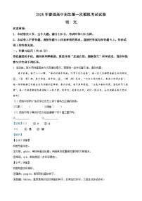 2025年河南省周口市西华县中考一模语文试题（解析版）