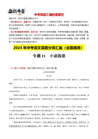 专题11  小说阅读（第01期）-【真题汇编】2024年中考语文真题分类汇编（全国通用）