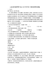 山东省济南市历下区2025年中考一模考试语文试题（解析版）